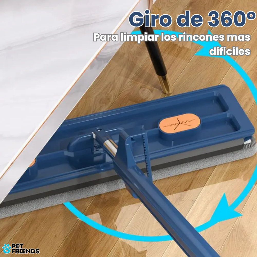 Kit trapeador profesional con drenado sin manos