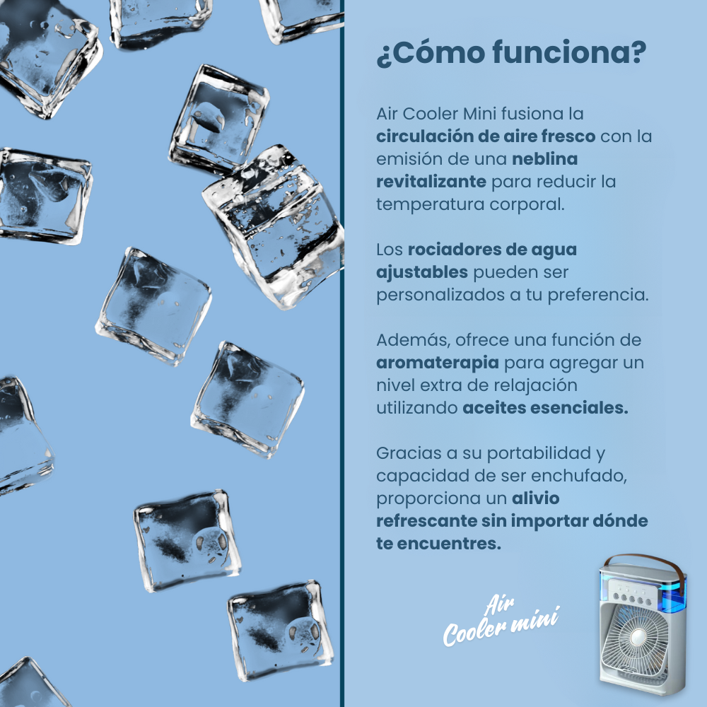 Mini Aire Acondicionado 3 en 1 - Air Cooler mini