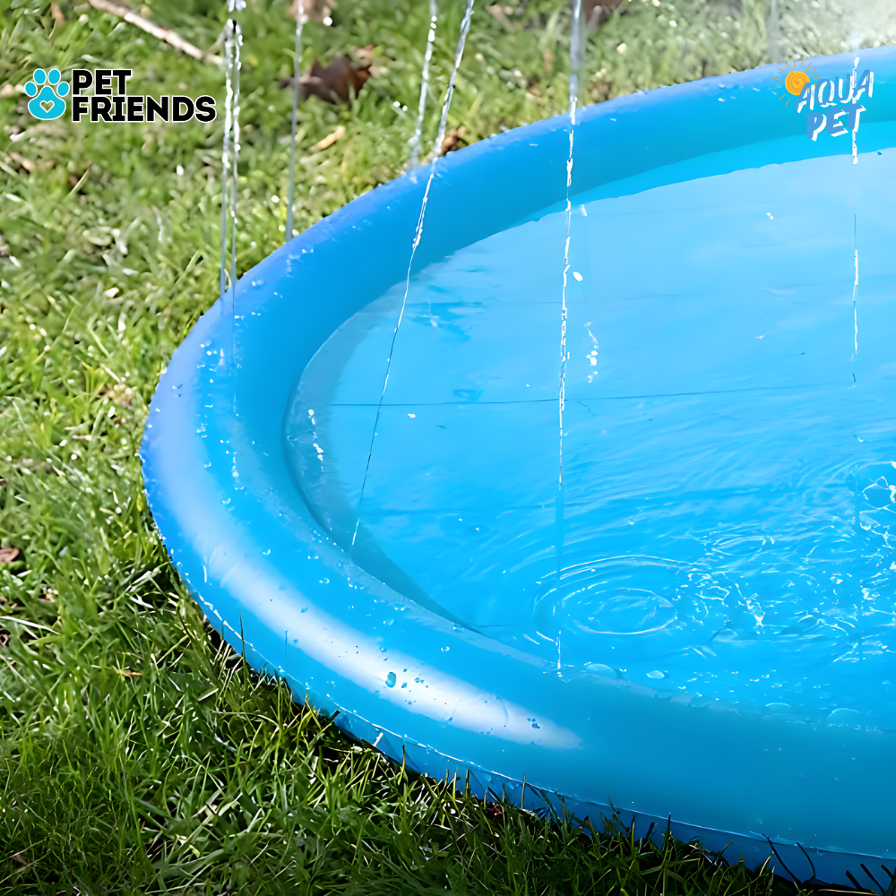 Alberca plegable para mascotas con chorros de agua - AquaPet