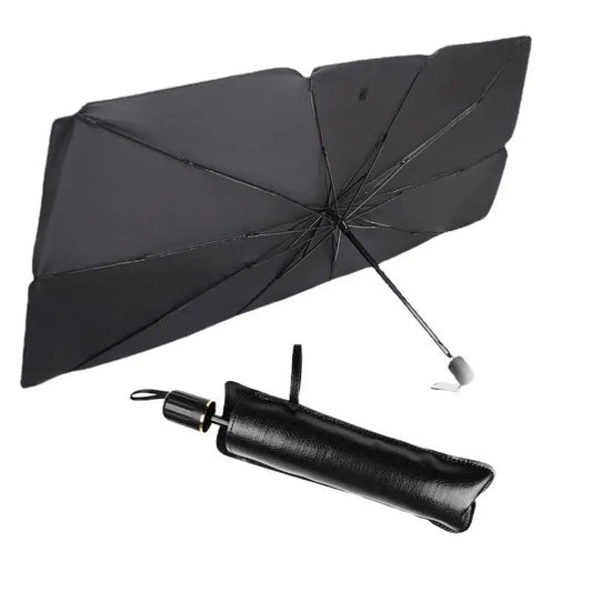 Parasol plegable con aislamiento UV para autos.